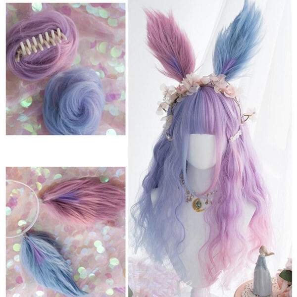 Purple Bunny Ear Cosplay Wig Purple Bunny Ear Cosplay Wig – soft kawaii plushie gift idea