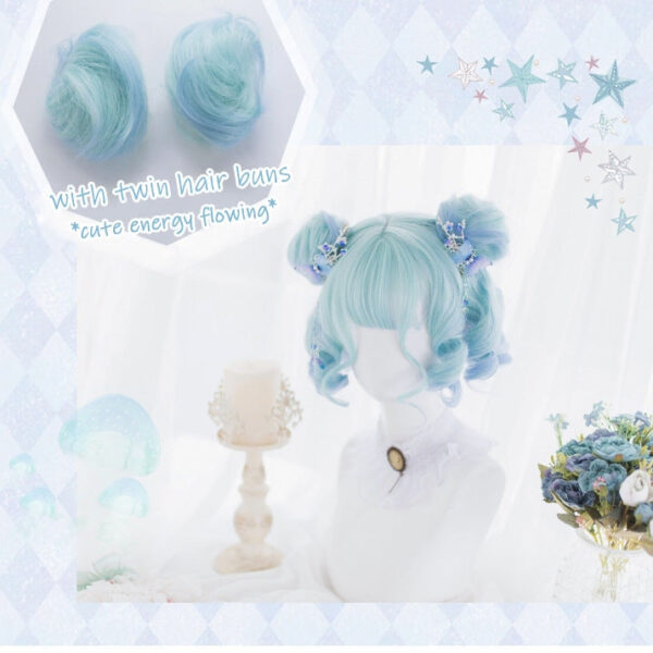 Shades Of Blue Bob Wig – buy kawaii wigs online – kawaii gift
