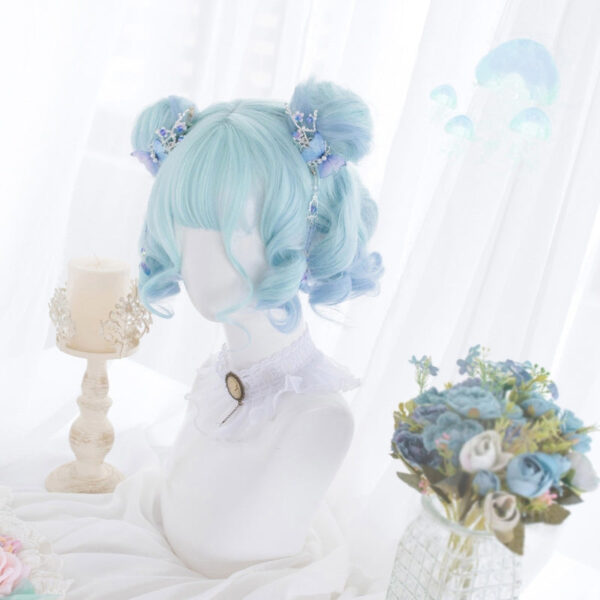 Shades Of Blue Bob Wig – kawaii aesthetic gift for adults