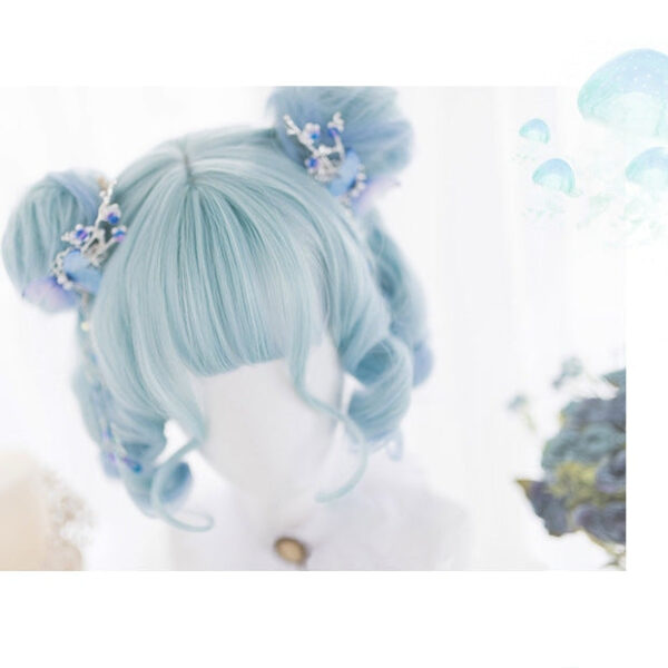 Shades Of Blue Bob Wig – kawaii room decor and gift