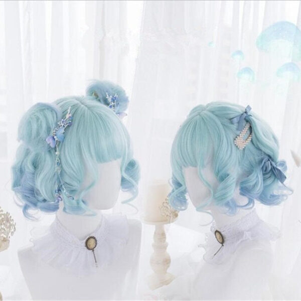 Shades Of Blue Bob Wig – best kawaii gift for birthday