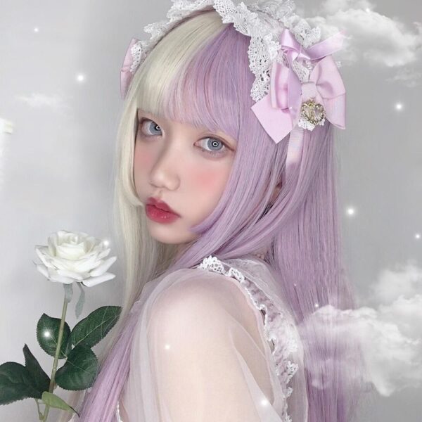 Split Lavender Cosplay Wig Split Lavender Cosplay Wig – kawaii room decor and gift