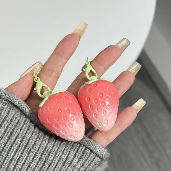 Strawberry Keychain Moisturizing Lip Balm Strawberry Keychain Moisturizing Lip Balm – best kawaii gift for birthday