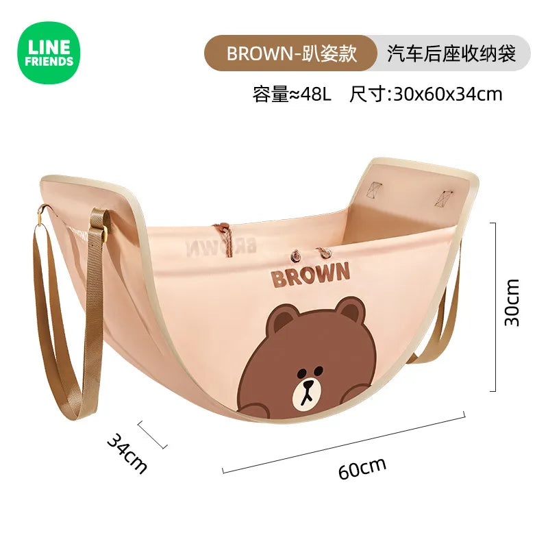 Brown Bear Car Seat Storage Bag Brown Bear Car Seat Storage Bag in Light Brown - My Heart Teddy