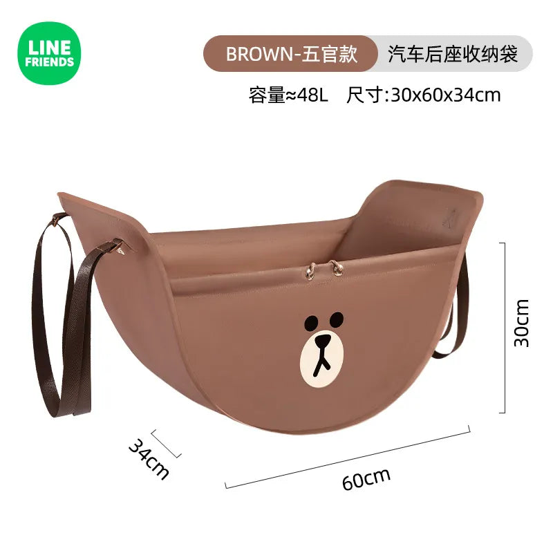 Brown Bear Car Seat Storage Bag Brown Bear Car Seat Storage Bag in Dark Brown - My Heart Teddy