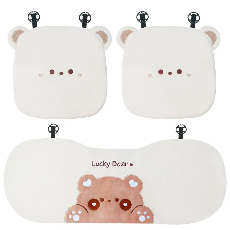Car Seat Covers & Cushions Car Seat Covers & Cushions in Cushion 3pcs A - My Heart Teddy