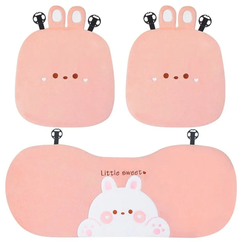 Car Seat Covers & Cushions Car Seat Covers & Cushions in Cushion 3pcs B - My Heart Teddy