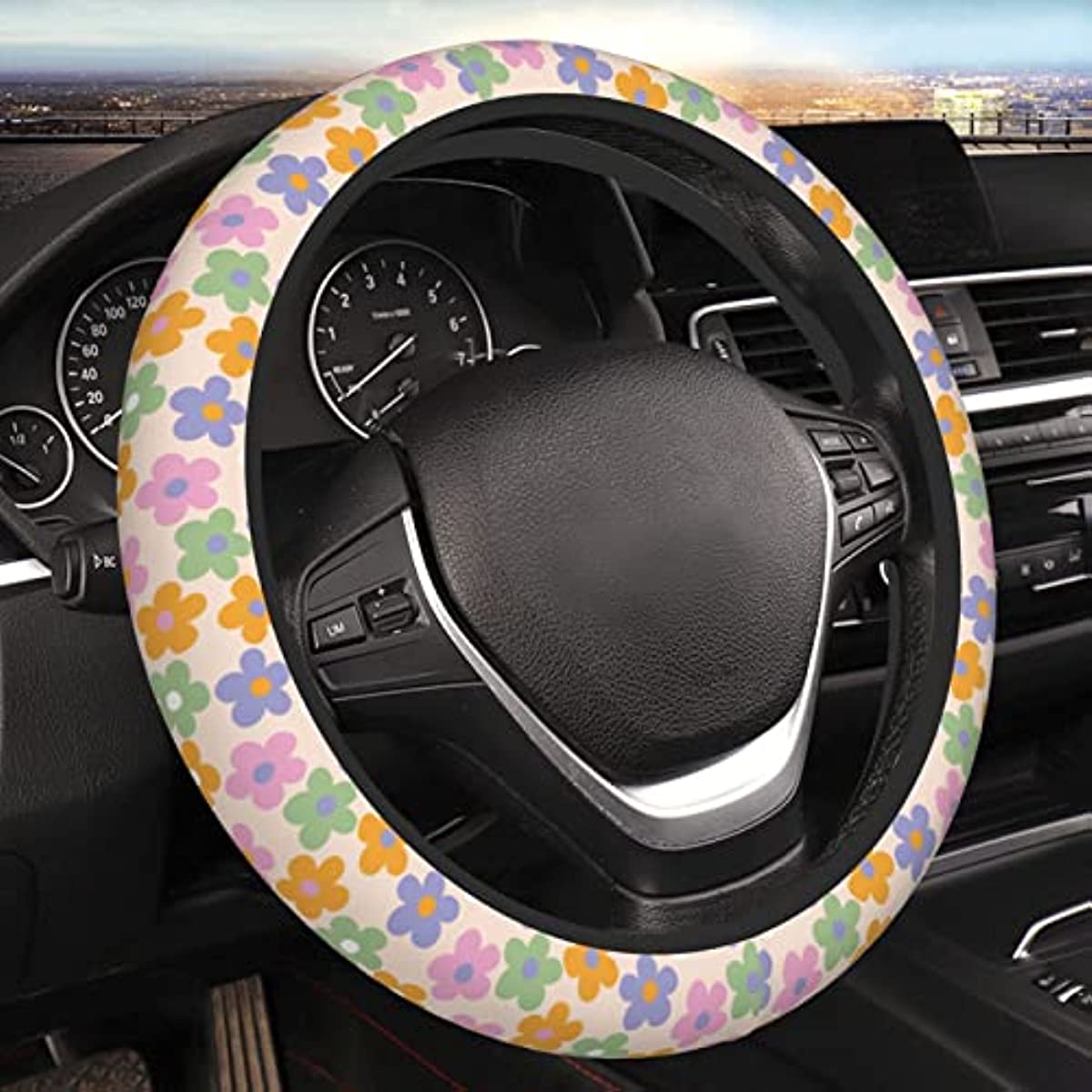 Floral Steering Wheel Cover Floral Steering Wheel Cover - cute car accessory from My Heart Teddy