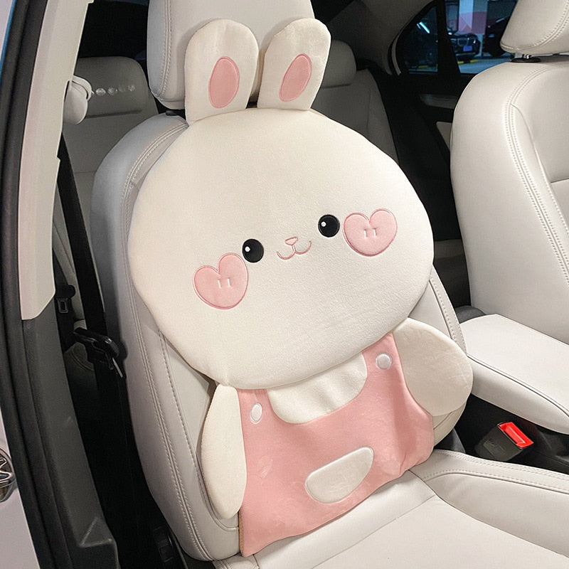 Bunny and Bear Car Seat Covers Bunny and Bear Car Seat Covers in Rabbit Backrest - My Heart Teddy