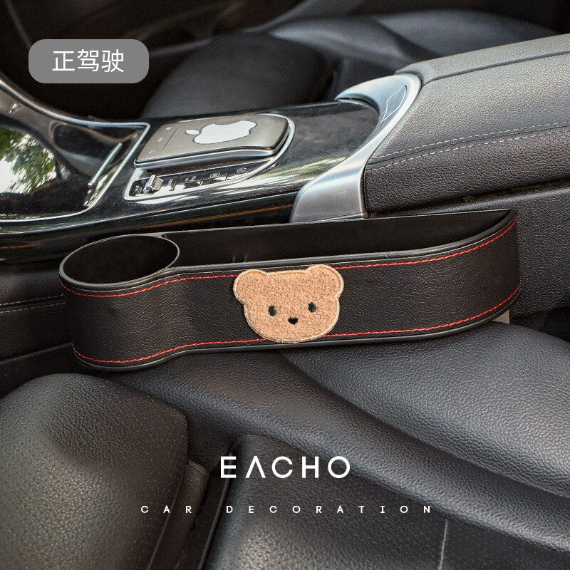 Car Seat Storage Box Car Seat Storage Box in Black Driver's Side - My Heart Teddy