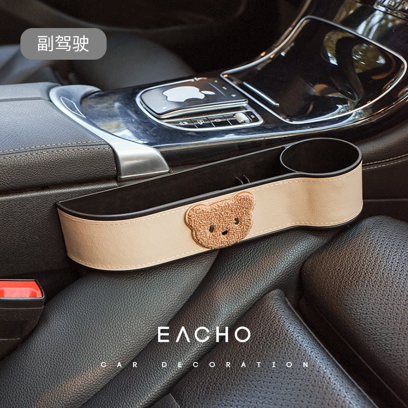 Car Seat Storage Box Car Seat Storage Box in Tan Passenger Side - My Heart Teddy