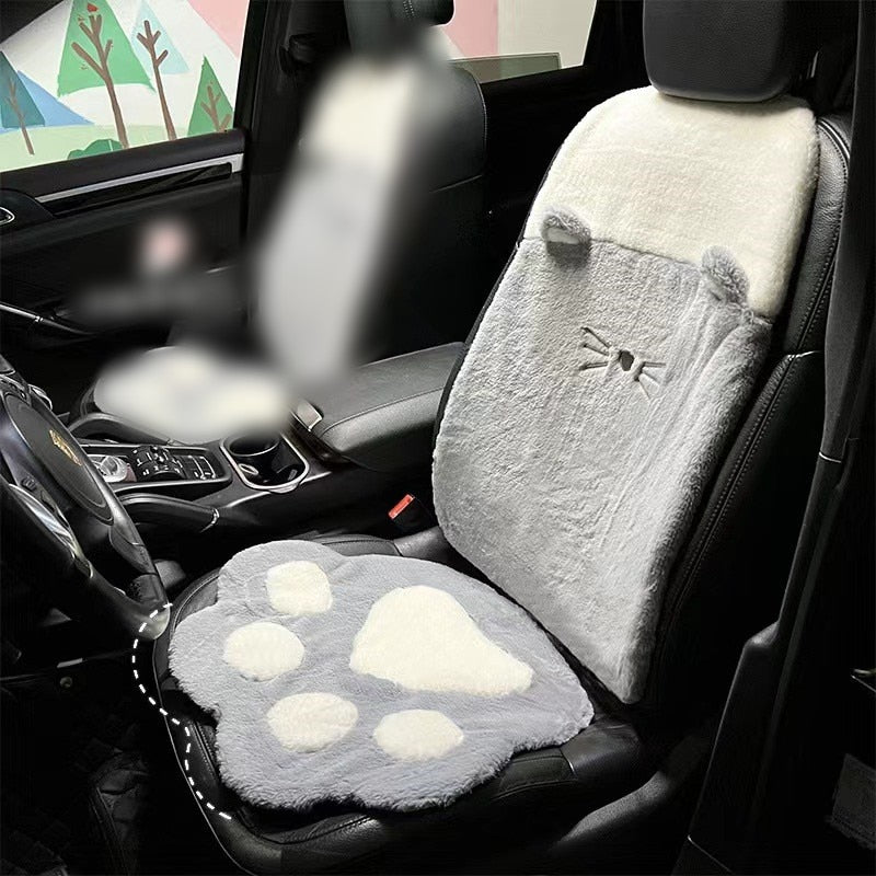 Cat Paw Car Seat Cover Set Cat Paw Car Seat Cover Set in Gray 2PCS B - My Heart Teddy