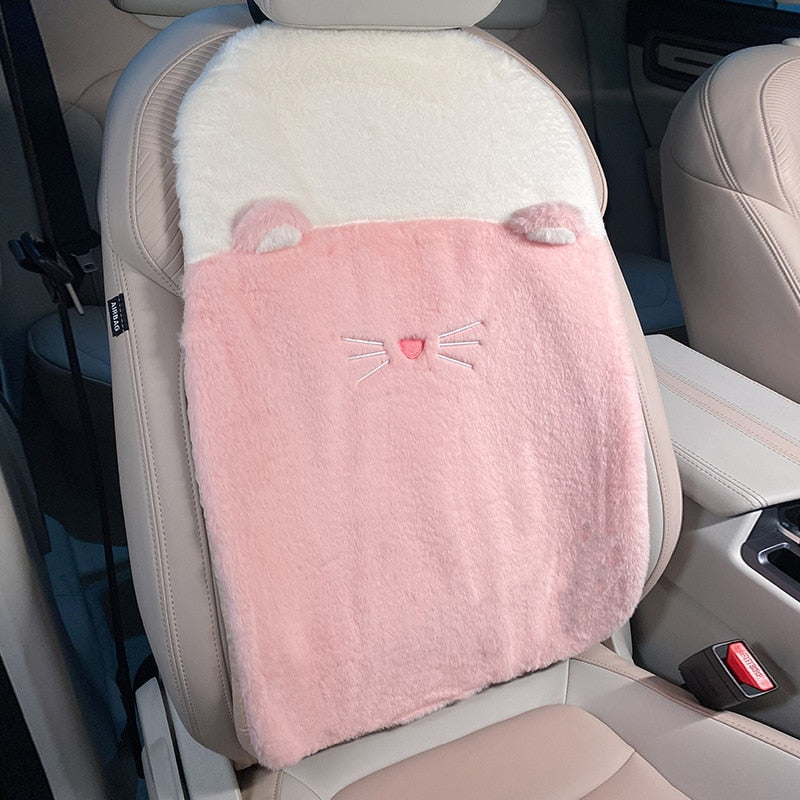 Cat Paw Car Seat Cover Set Cat Paw Car Seat Cover Set in Pink backrest - My Heart Teddy