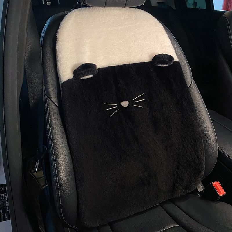 Cat Paw Car Seat Cover Set Cat Paw Car Seat Cover Set in Black backrest - My Heart Teddy