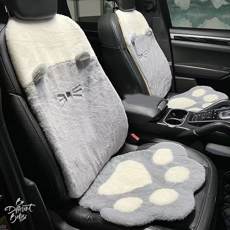 Cat Paw Car Seat Cover Set Cat Paw Car Seat Cover Set in Gray 4PCS - My Heart Teddy