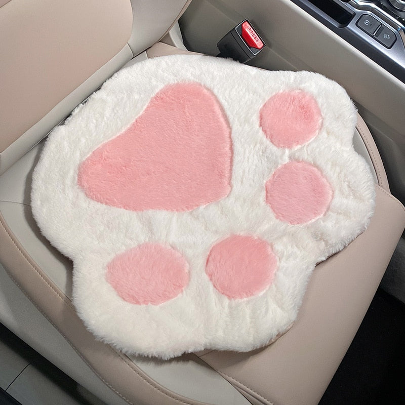 Cat Paw Car Seat Cover Set Cat Paw Car Seat Cover Set in Pink Front row - My Heart Teddy