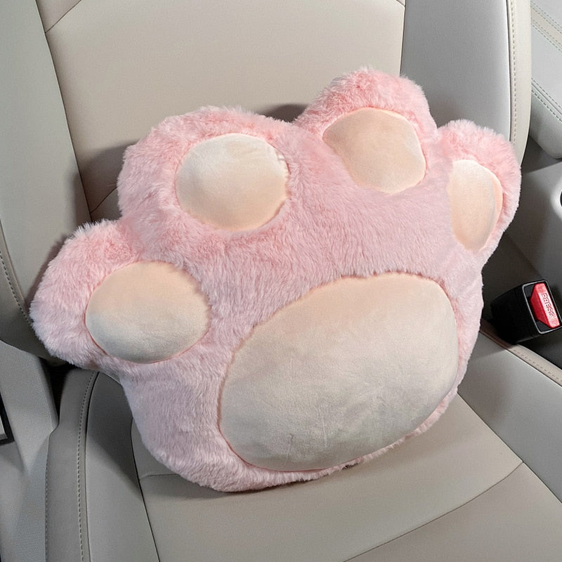 Cat Paw Car Seat Cover Set Cat Paw Car Seat Cover Set in P lumbar pillow - My Heart Teddy