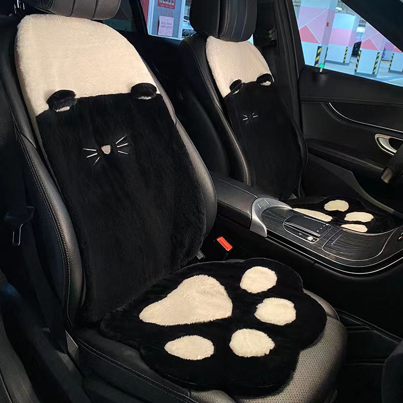 Cat Paw Car Seat Cover Set Cat Paw Car Seat Cover Set in Black 4PCS - My Heart Teddy