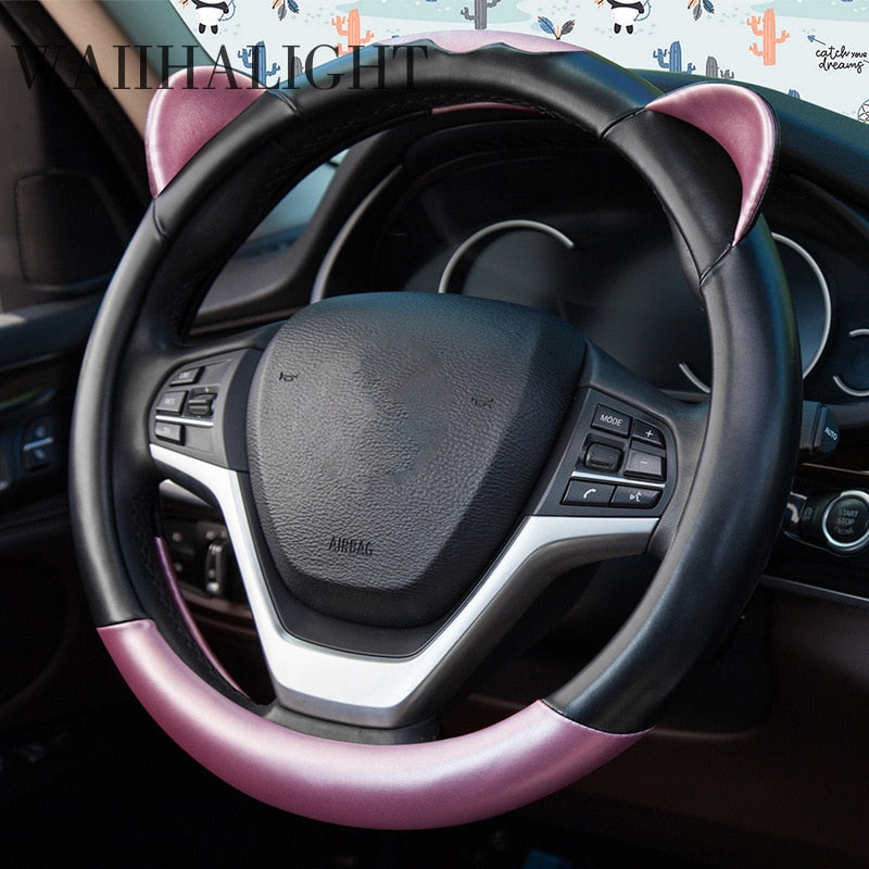 Cat Steering Wheel Cover Cat Steering Wheel Cover in Grey - My Heart Teddy