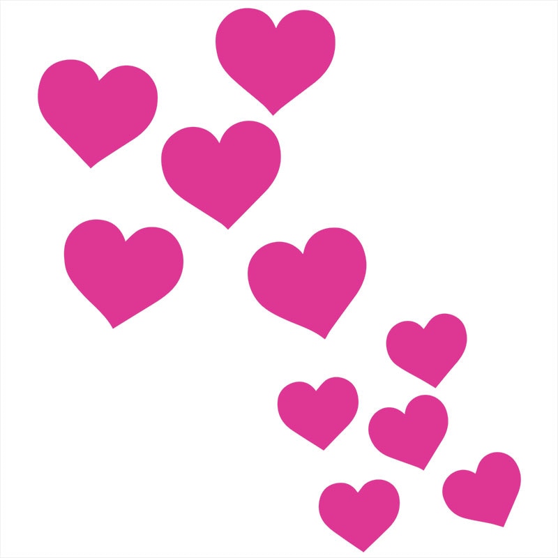 Heart Car Stickers Heart Car Stickers - detail view 3 | My Heart Teddy