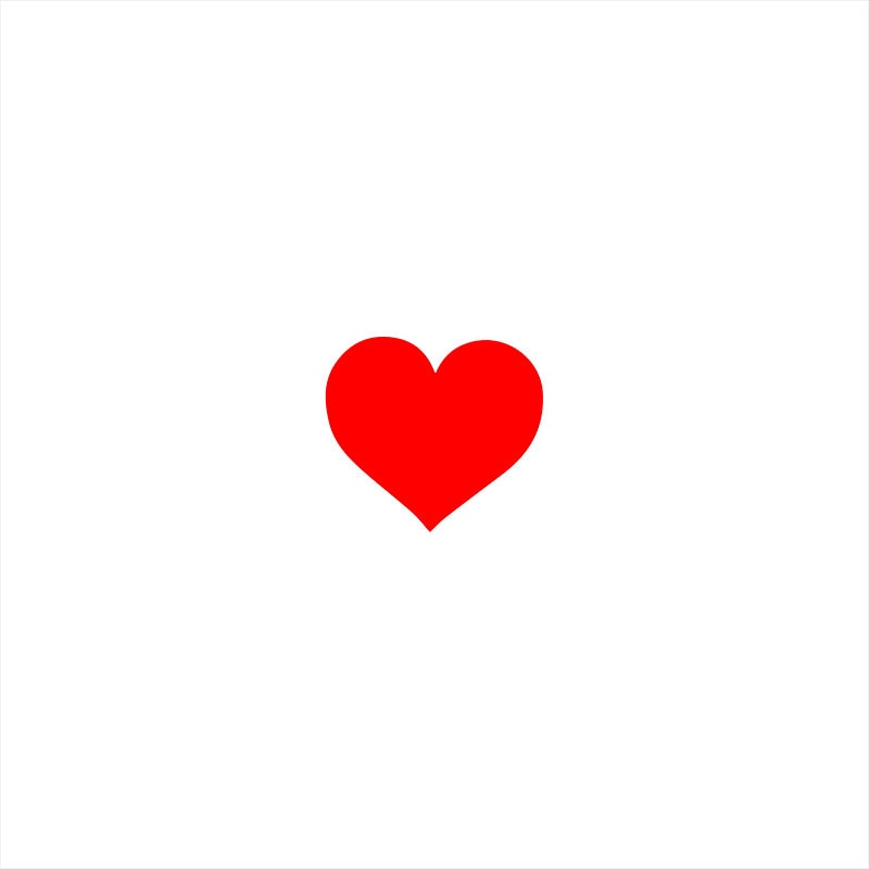 Heart Car Stickers Heart Car Stickers in red / 13x13cm - My Heart Teddy