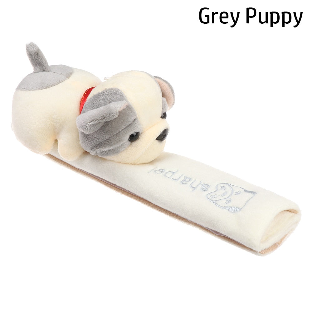 Car Seat Belt Cover Car Seat Belt Cover in Grey Puppy - My Heart Teddy