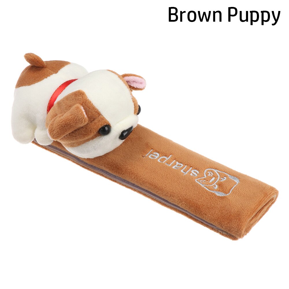 Car Seat Belt Cover Car Seat Belt Cover in Brown Puppy - My Heart Teddy