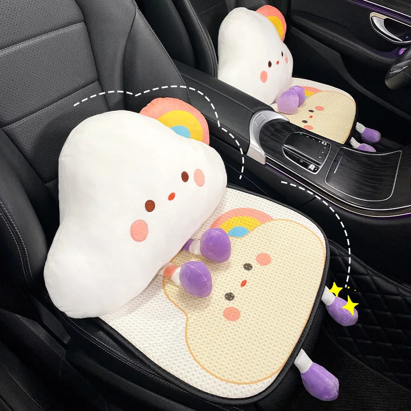 Rainbow Cloud Car Seat Covers & Cushions Rainbow Cloud Car Seat Covers & Cushions - detail view 2 | My Heart Teddy