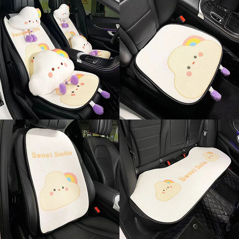 Rainbow Cloud Car Seat Covers & Cushions Rainbow Cloud Car Seat Covers & Cushions - detail view 3 | My Heart Teddy