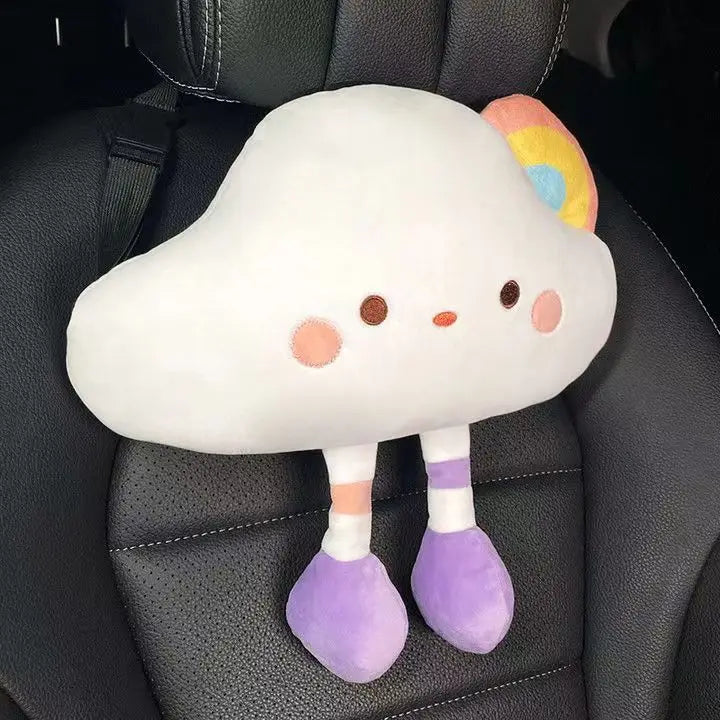 Rainbow Cloud Car Seat Covers & Cushions Rainbow Cloud Car Seat Covers & Cushions in Car Headrest Pillow - My Heart Teddy